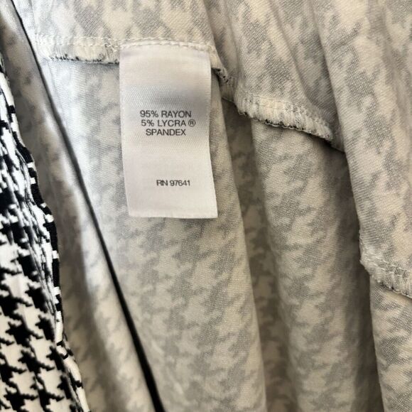 J Jill Wearever Collection Sheath Dress Womens XS Petite Houndstooth 3/4 Sleeve - Picture 7 of 8